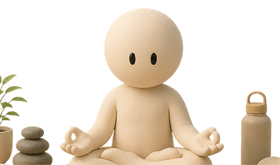 Person meditating