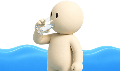 Glass of water